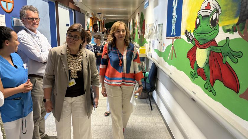 Visita a la nueva decoracion de las Urgencias Pediátricas