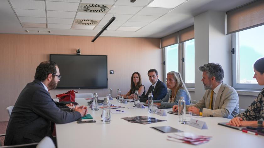 Albert se reúne con la Asociación de Inspectores de Hacienda La consejera Rocío Albert durante la reunión con la Asociación de Inspectores de Hacienda