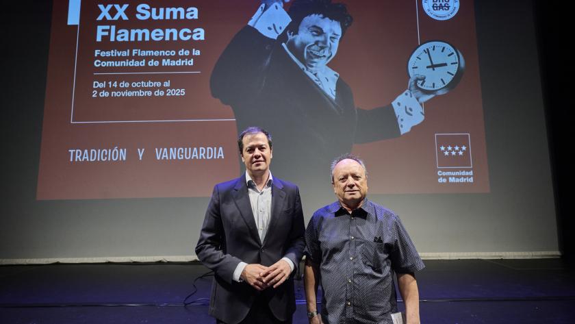 La Comunidad de Madrid celebra la 20ª edición de Suma Flamenca con 46 espectáculos que combinarán tradición y vanguardia El viceconsejero de Cultura, Turismo y Deporte