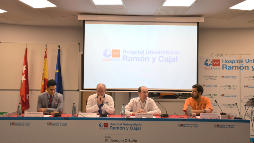 Imagen de la mesa inaugural del evento en el Hospital Universitario Ramón y Cajal