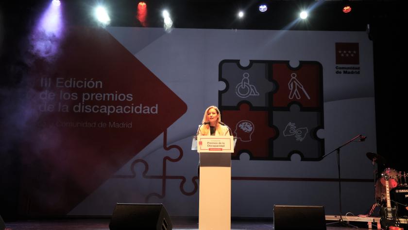 La consejera Ana Dávila durante la entrega de los premios