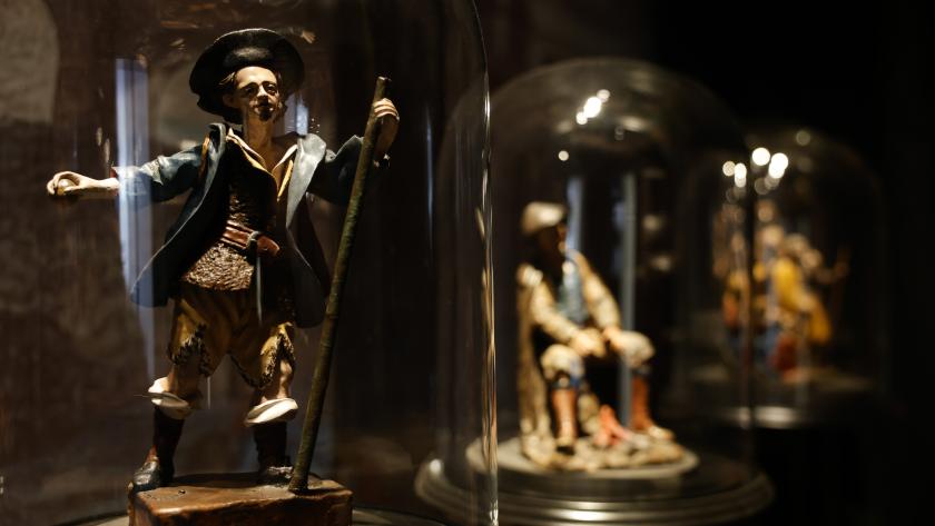 Belén de la Sala Alcalá 31 Nacimiento cuyas piezas proceden de la colección del Museo Pedro de Osma de Lima