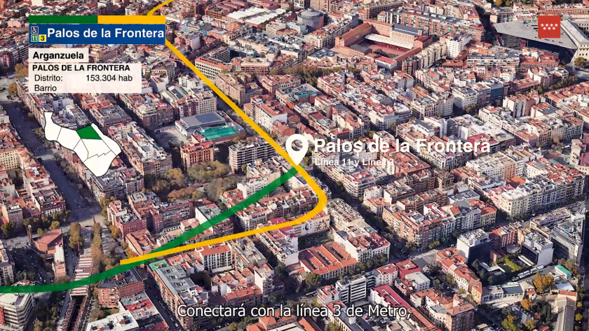 Estación de Palos de la Frontera - Ampliación de la línea 11 de Metro