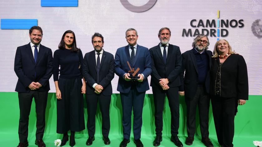 Rodrigo recoge un reconocimiento del Colegio de Ingenieros de Caminos, Canales y Puertos El consejero Jorge Rodrigo durante la recepción