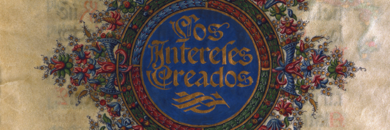 Presentación facísimil de la edición modernistas de "Los intereses creados"