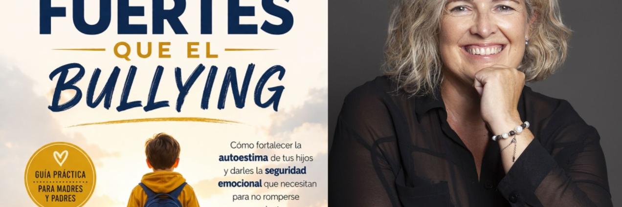 Imagen de la conferenciante y de su libro