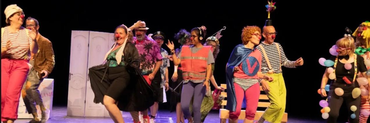 grupo del taller de clown