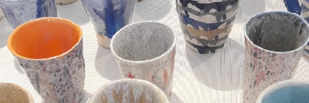 vasos de cerámica