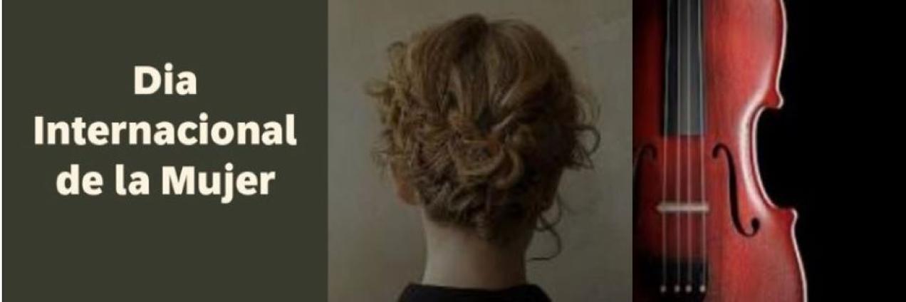 cartel con imagen de torso de mujer por detrás y violonchelo
