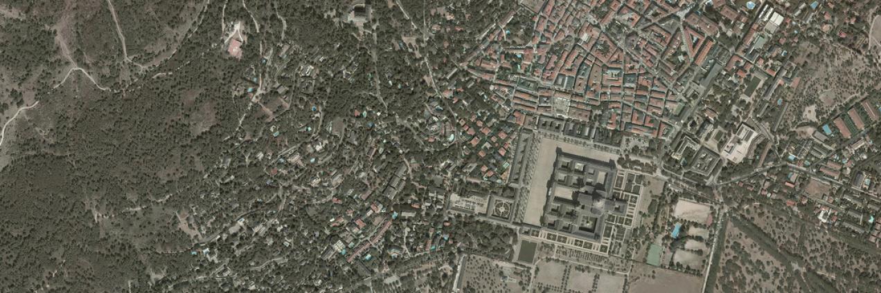 Vista aérea de San Lorenzo de El Escorial
