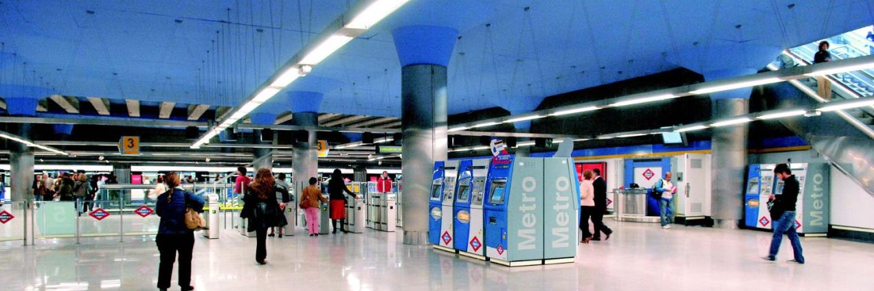 Nuevo vestíbulo de la estación de Embajadores