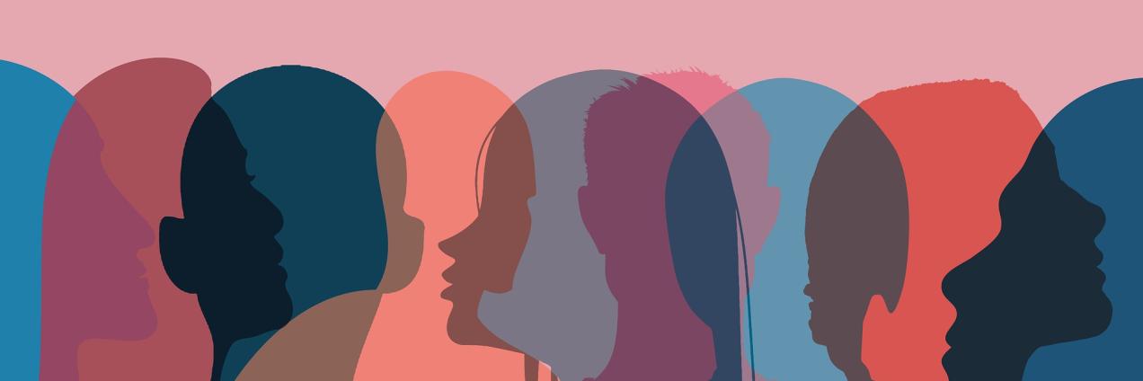 siluetas de caras de mujeres