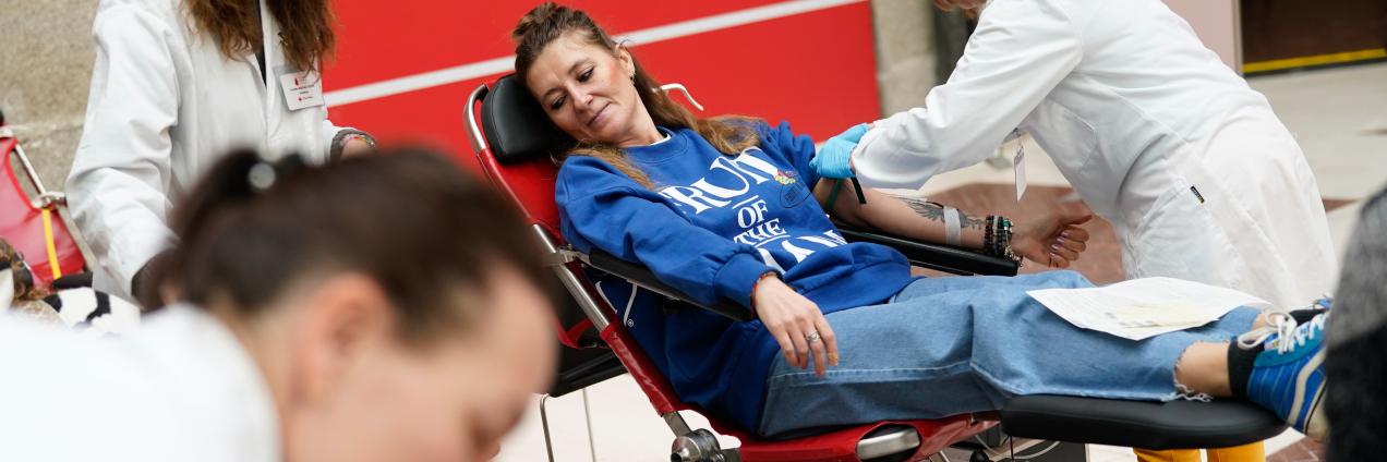 donación de sangre en hospital