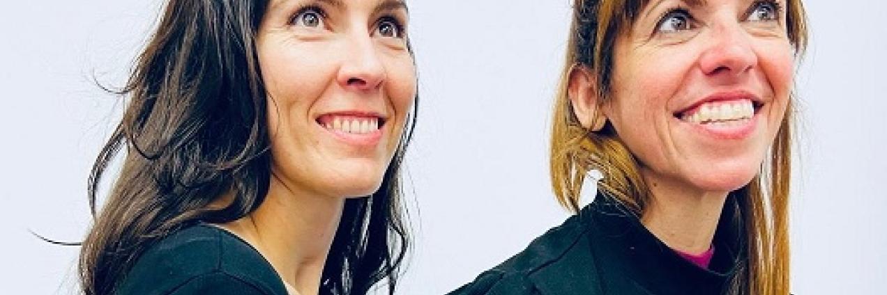 DOS ACTRICES DE LA COMPAÑÍA EL ARTE POR EL ARTE