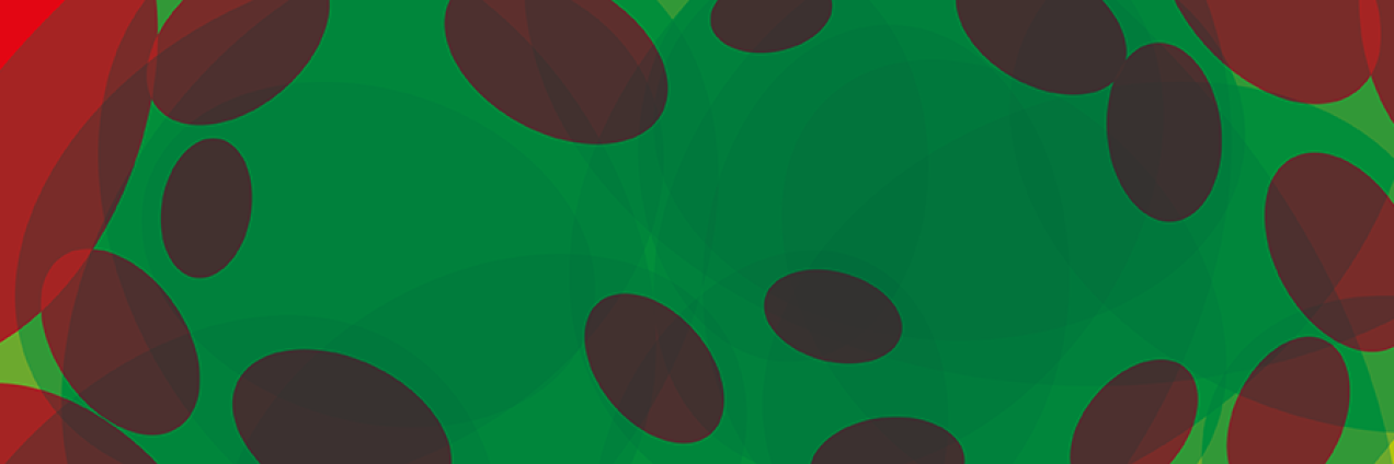 Diseño de aceitunas en verde y rojo