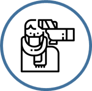 Icono de una persona abrigada