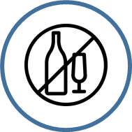 Icono de no beber alcohol