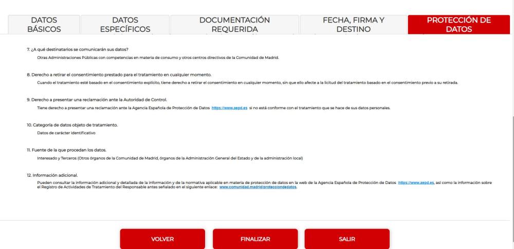 pantallazo trámite
