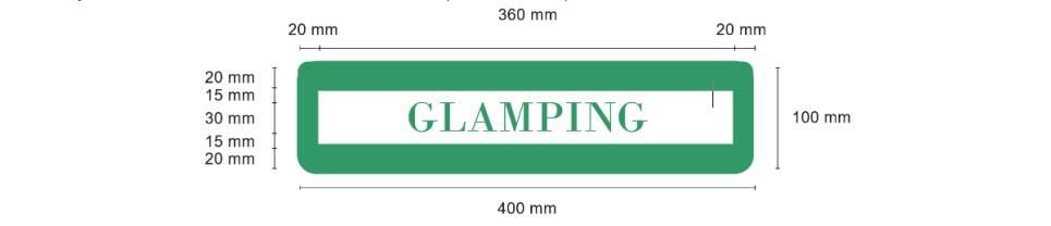 placa glamping