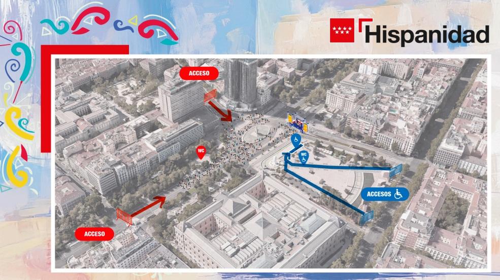 Mapa de accesos a Plaza de Colón -  Repsol