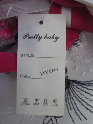 Etiqueta vestido niña