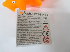 Etiqueta pez de juguete