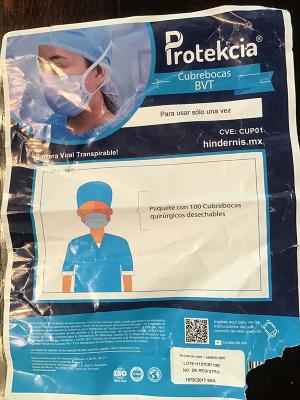 Máscara de filtro de partículas Protekcia
