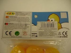 Etiqueta patos para el baño