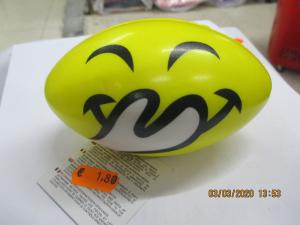 Pelota de rugby de gomaespuma con emoticonos