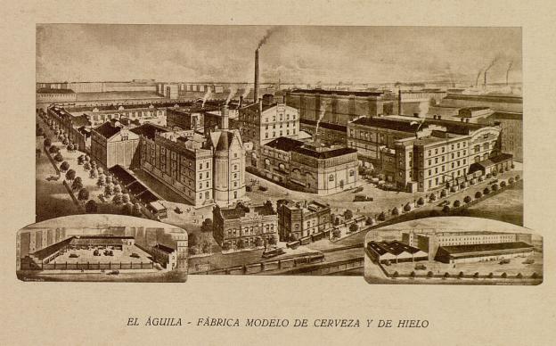 Vista aérea de la fábrica de El Águila