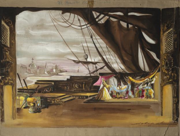 Escenografía para "El anzuelo de Fenisa" (Lope de Vega), 1961 - Museo Nacional del Teatro de Almagro_