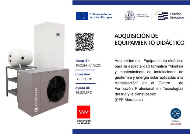 Imagen cartel maqueta geotermia Moratalaz