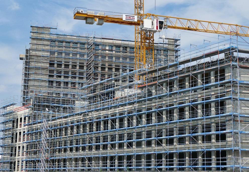 Imagen de edificio en construcción