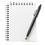 Imagen de cuaderno y boli
