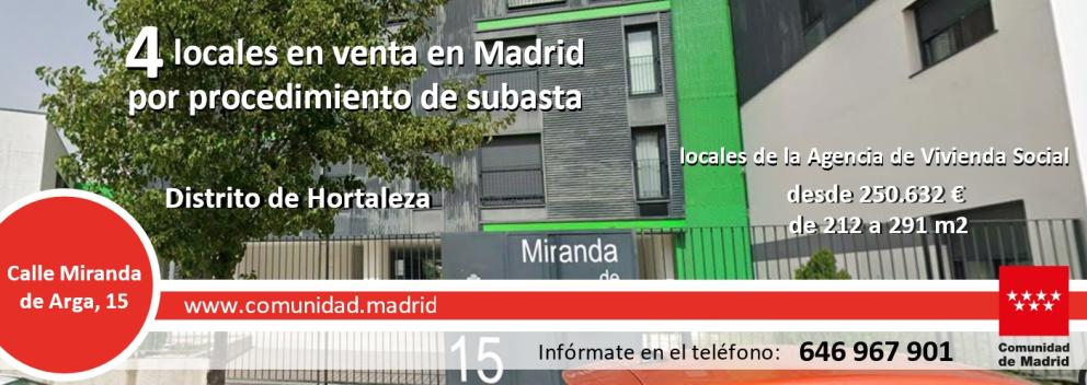 Locales Miranda de Arga 15 procedimiento de subasta