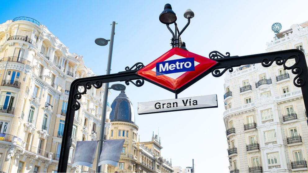 Entrada del Metro de Gran Vía