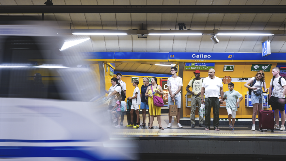 Andén de la estación de metro de Callao