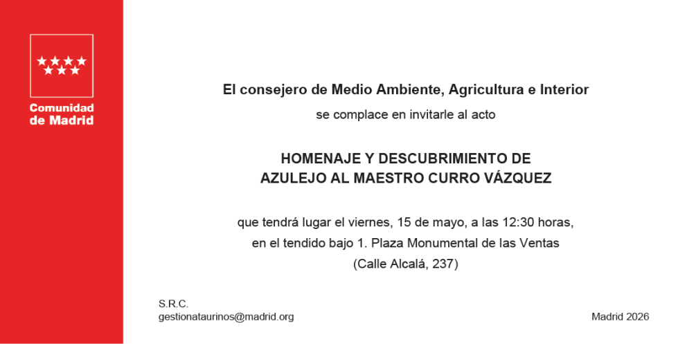 invitación homenaje a Curro Vázquez