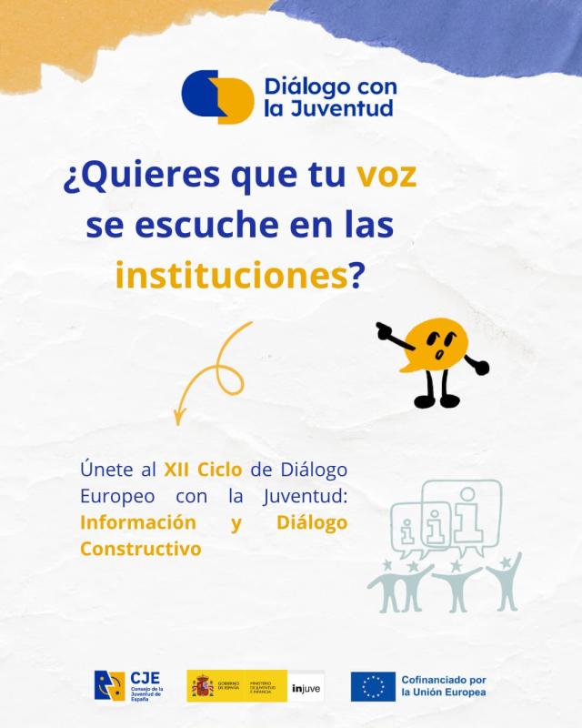 Cartel explicativo del diálogo con la juventud