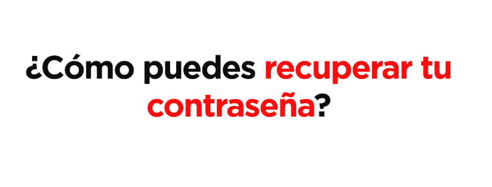 Recuperación de contraseña en IDentifica