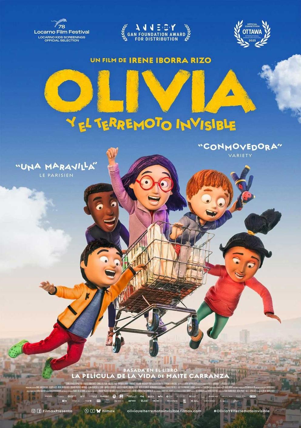   Cartel película "Olivia y el terremoto invisible"