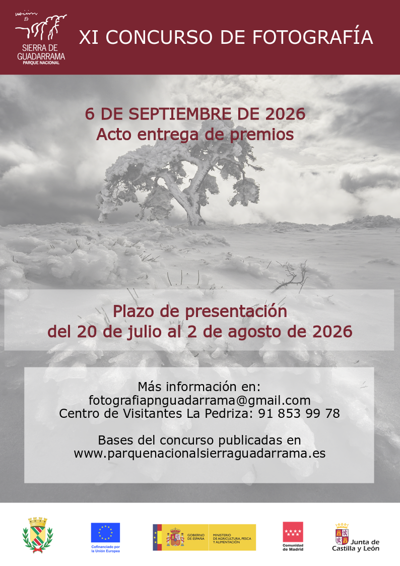 Cartel XI concurso fotografía Parque Nacional Sierra de Guadarrama