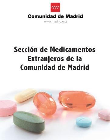imagen de la portada del díptico de medicamentos extranjeros