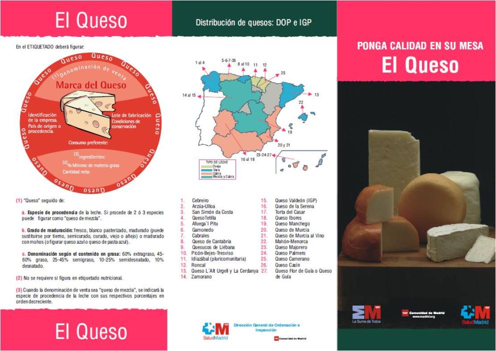 Imagen del folleto Ponga calidad en la mesa: el queso