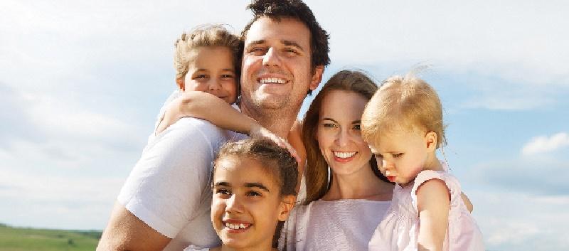 Familia en el campo