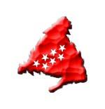 contorno mapa de la Comunidad de Madrid