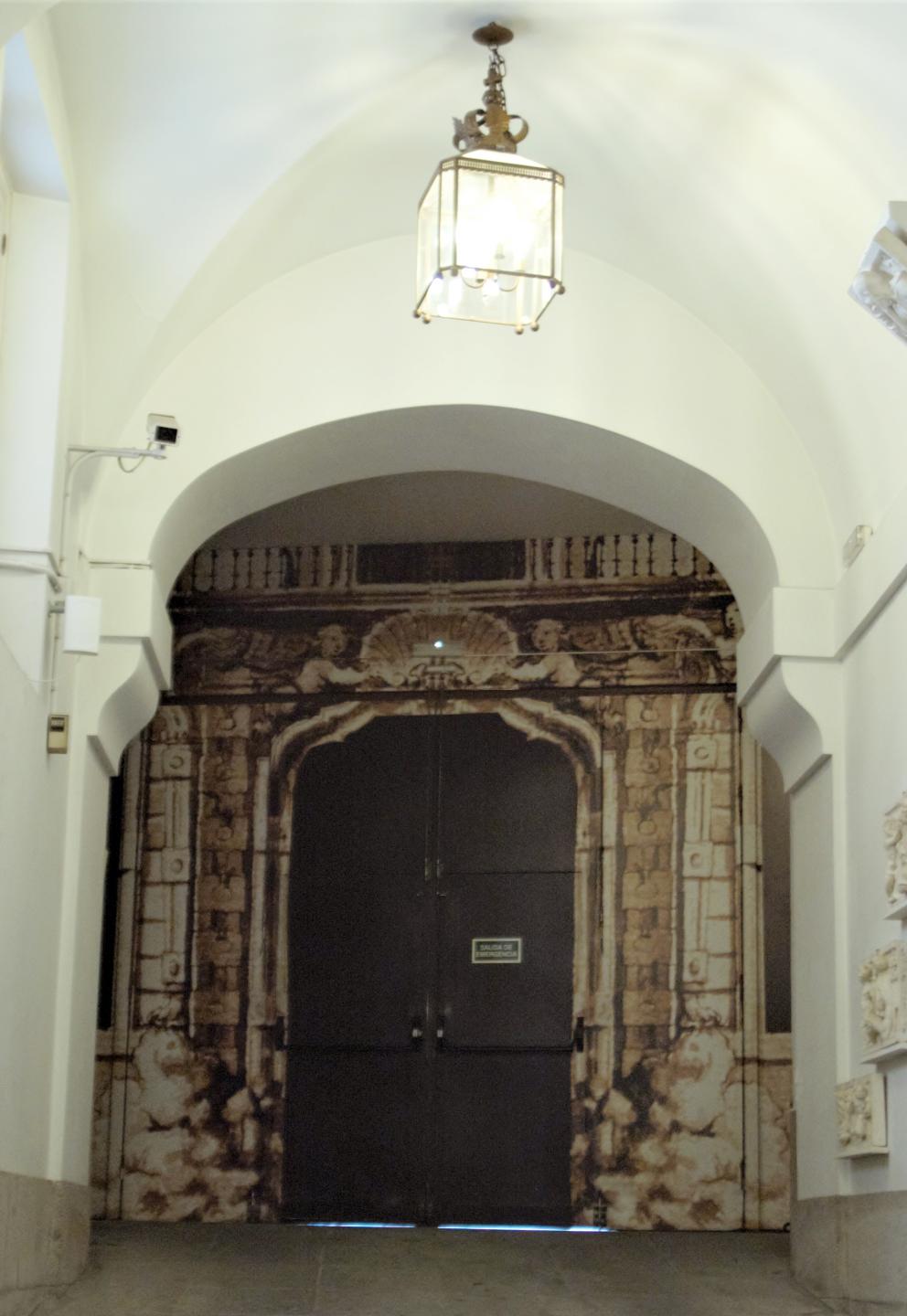 Trampantojo en la Real Academia de Bellas Artes de San Fernando. Madrid.