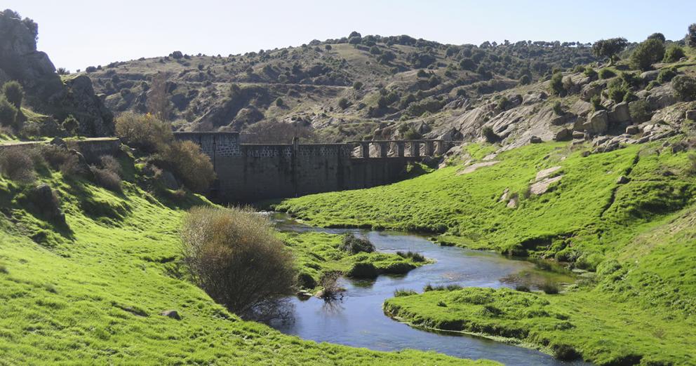 Imagen de la presa de El Grajal