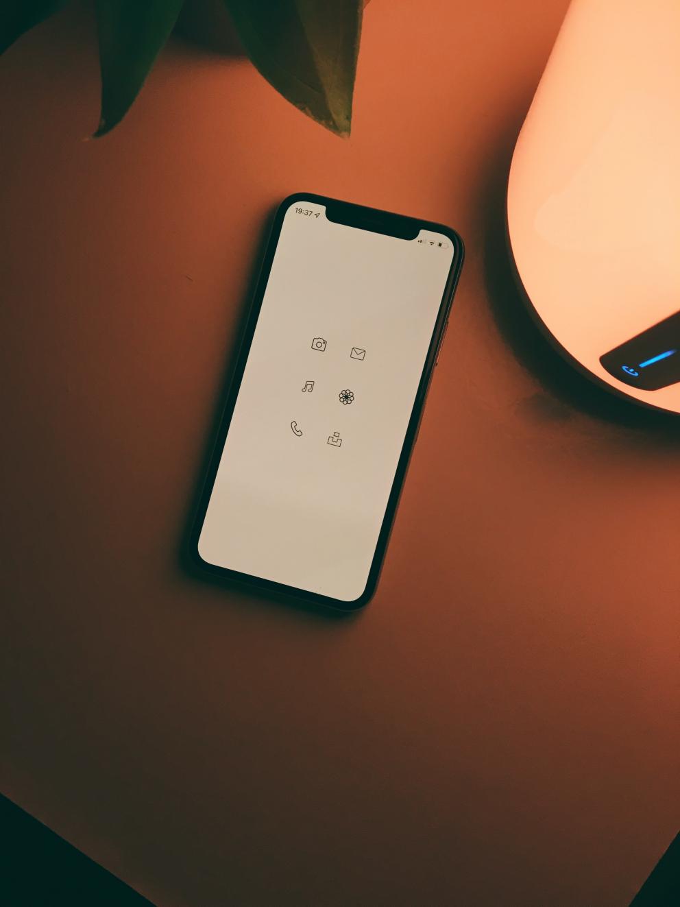 Teléfono móvil con iconos Teléfono móvil