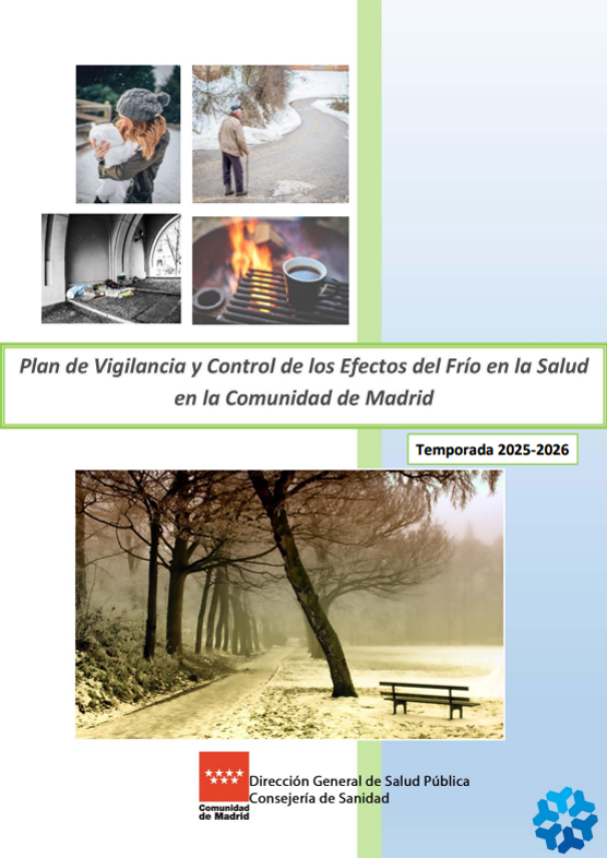 Portada de la publicación Plan de Vigilancia y Control de los Efectos del Frío en la Salud en la Comunidad de Madrid